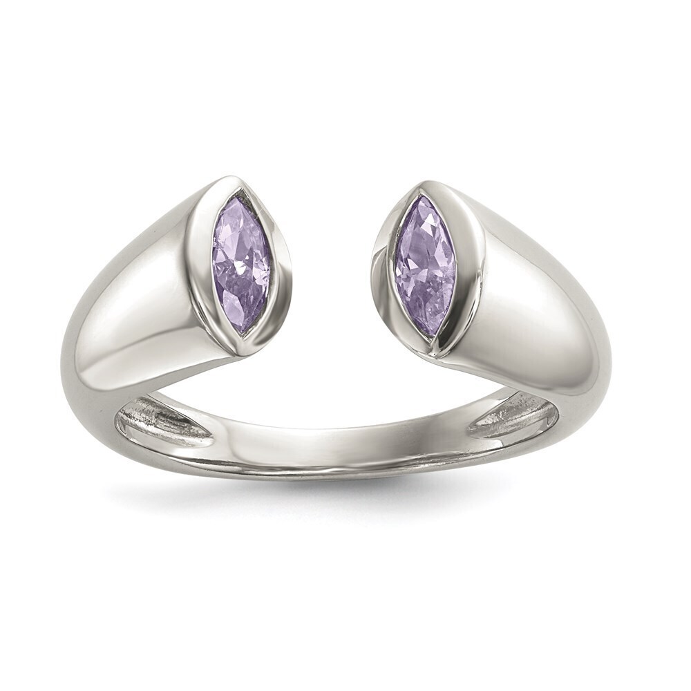 Kazi Luxury Sterling Silver CZ Ring